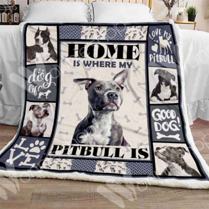 Pitbull Dog Sherpa Blanket NOV0501 67O51