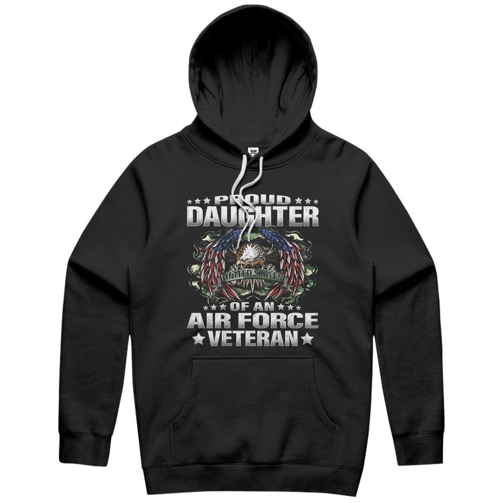 Proud Daughter Of An Air Force Veteran Military Vet’S Child Hoodie