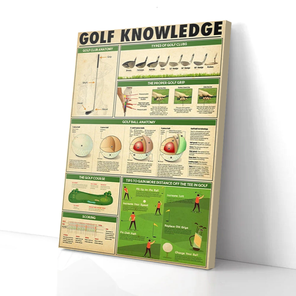 Bestieship Golf Knowledge For Golfing Canvas Prints