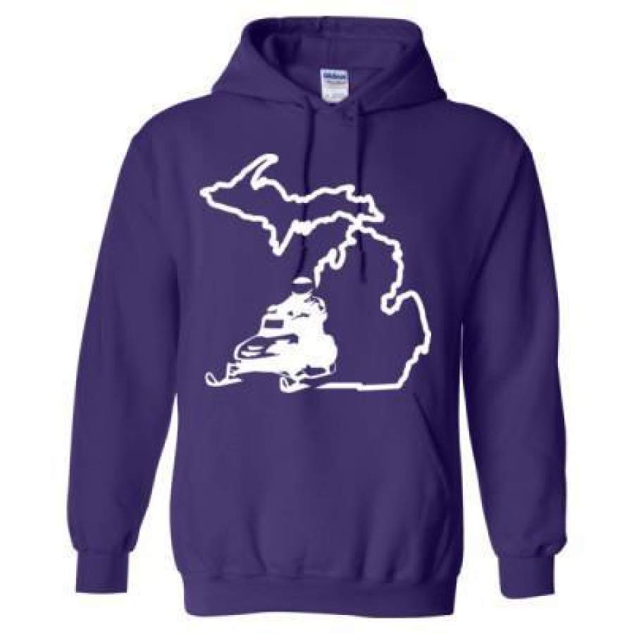 AGR Michigan Snowmobile – Heavy Blend™ Hooded Sweatshirt