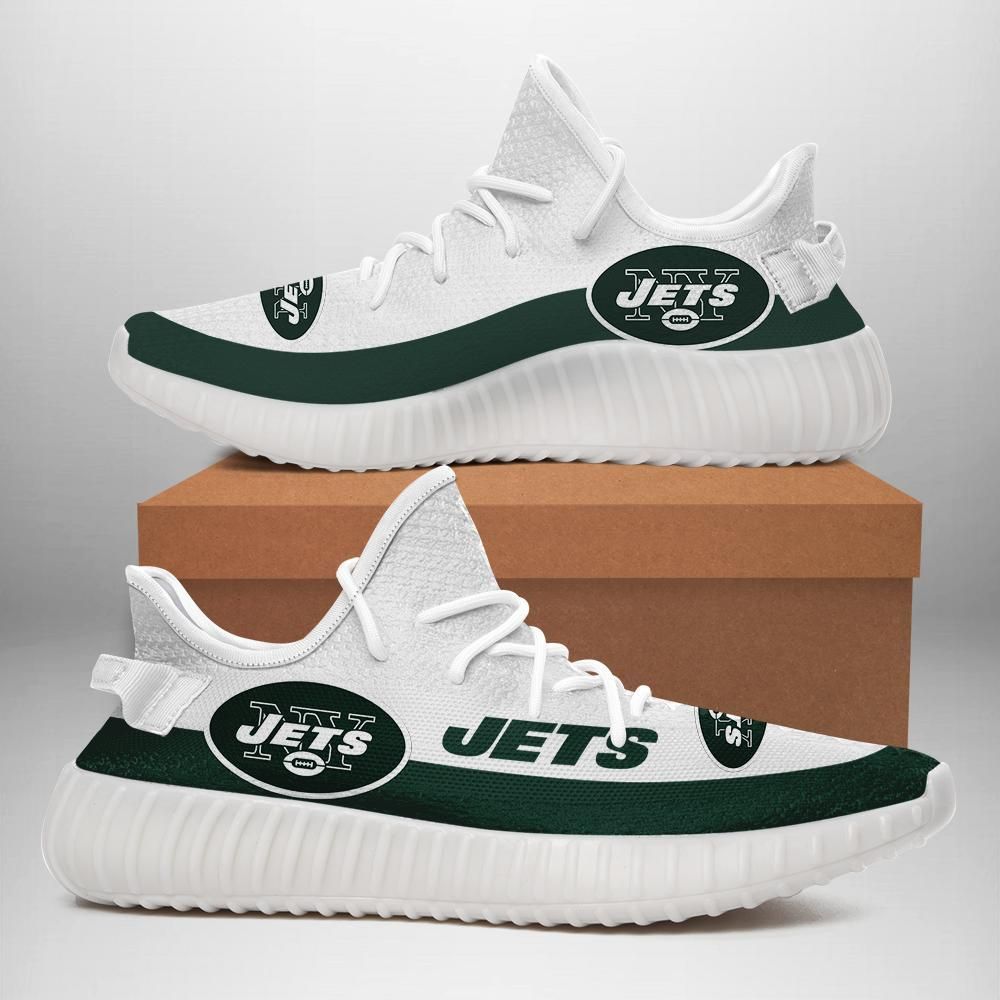 New York Jets Custom Shoes Sport Sneakers New York Jets Yeezy Boost 350 - Yeezy Shoes