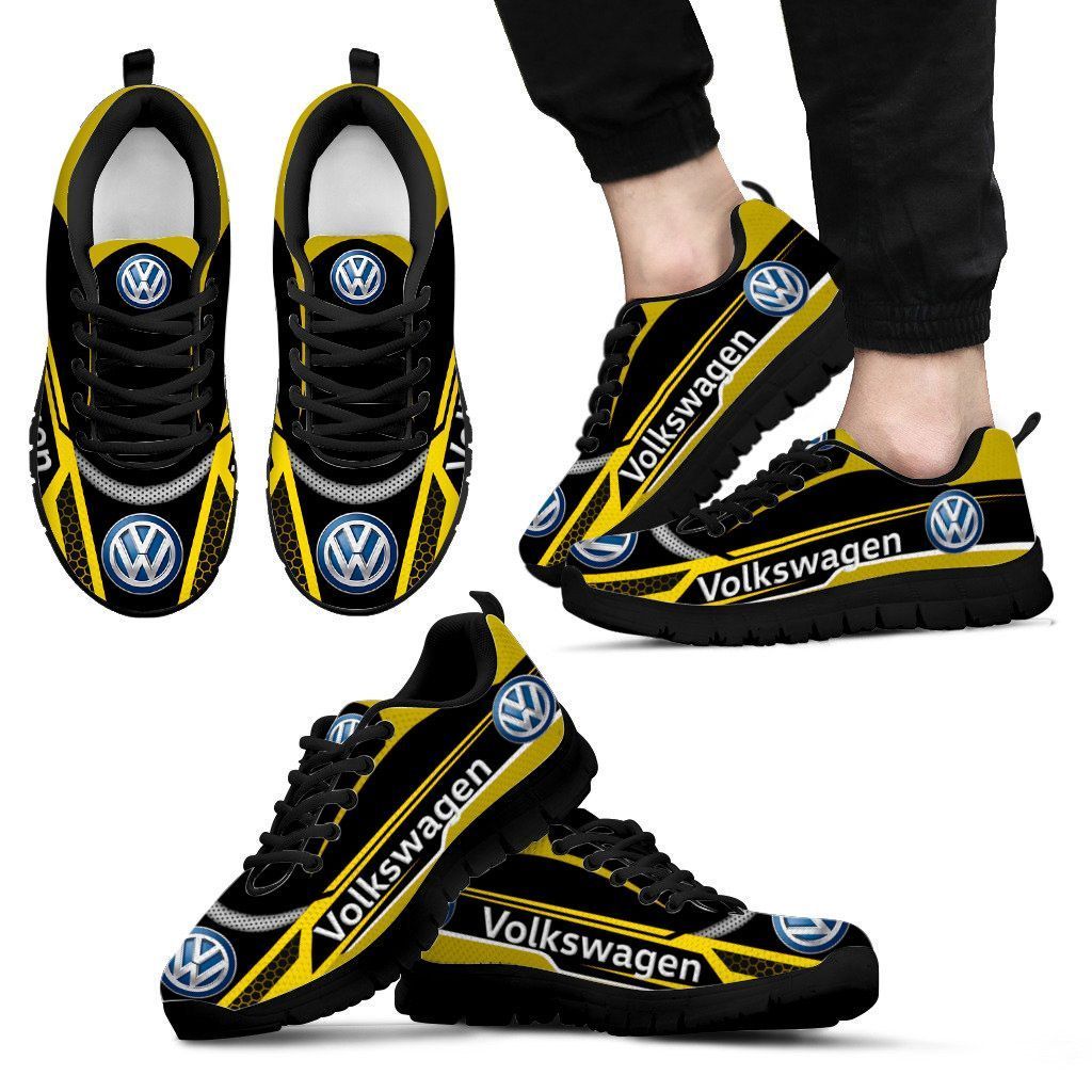 3D Printed Volkswagen LPH-NH Sneakers Ver2 For Men & Women (Yellow)