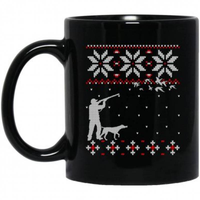 Amazing Cute Funny Duck Hunter Deer Hunting Ugly Christmas Christmas Mug