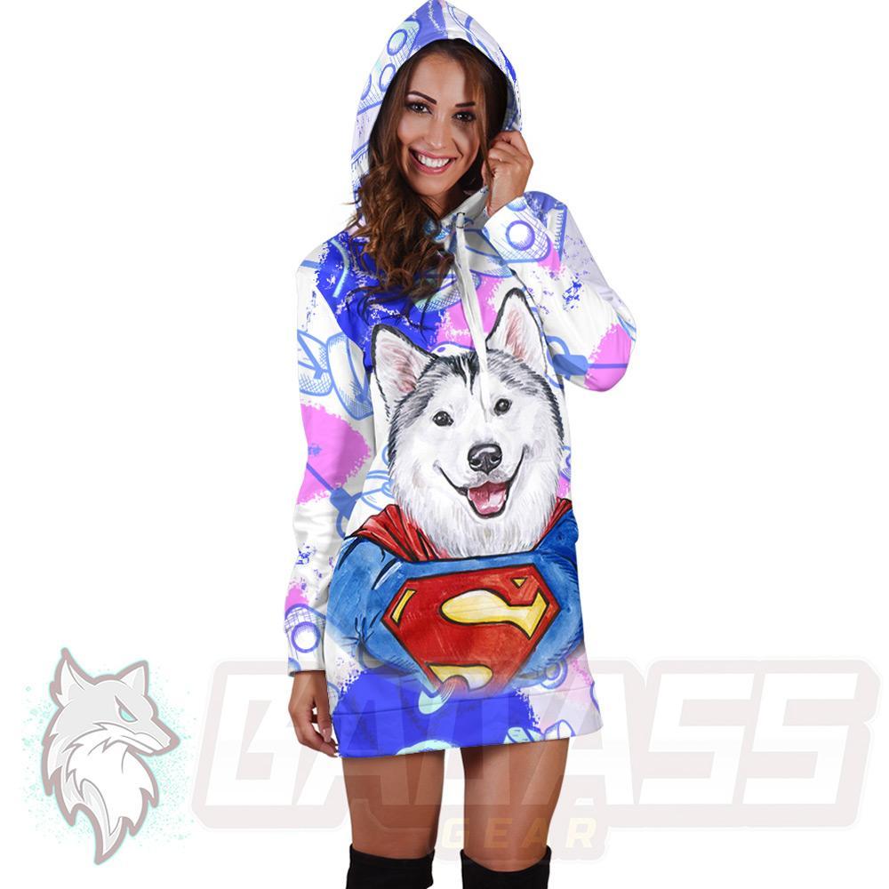 Super Husky HUK-0009 Hoodie Dress