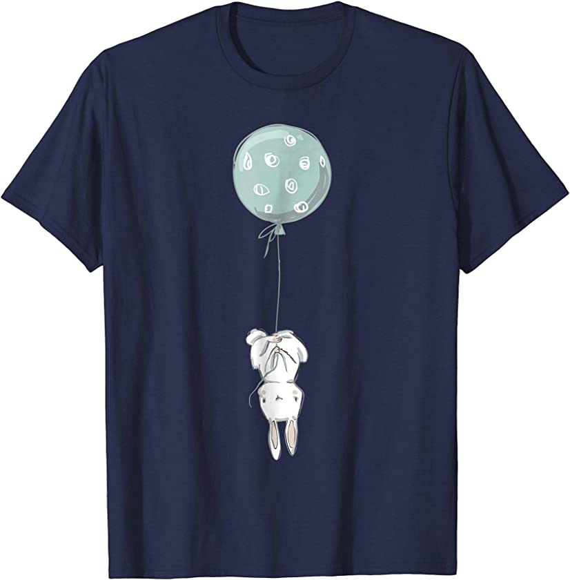 Cute Sassy Bunny Rabbit & Balloon | Birthday T-Shirt & Gift