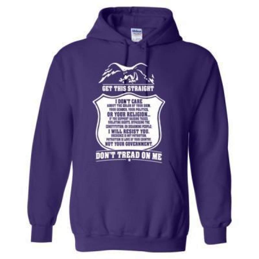 AGR Get This Straight Dont Tread On Me – Heavy Blend™ Hooded Sweatshirt