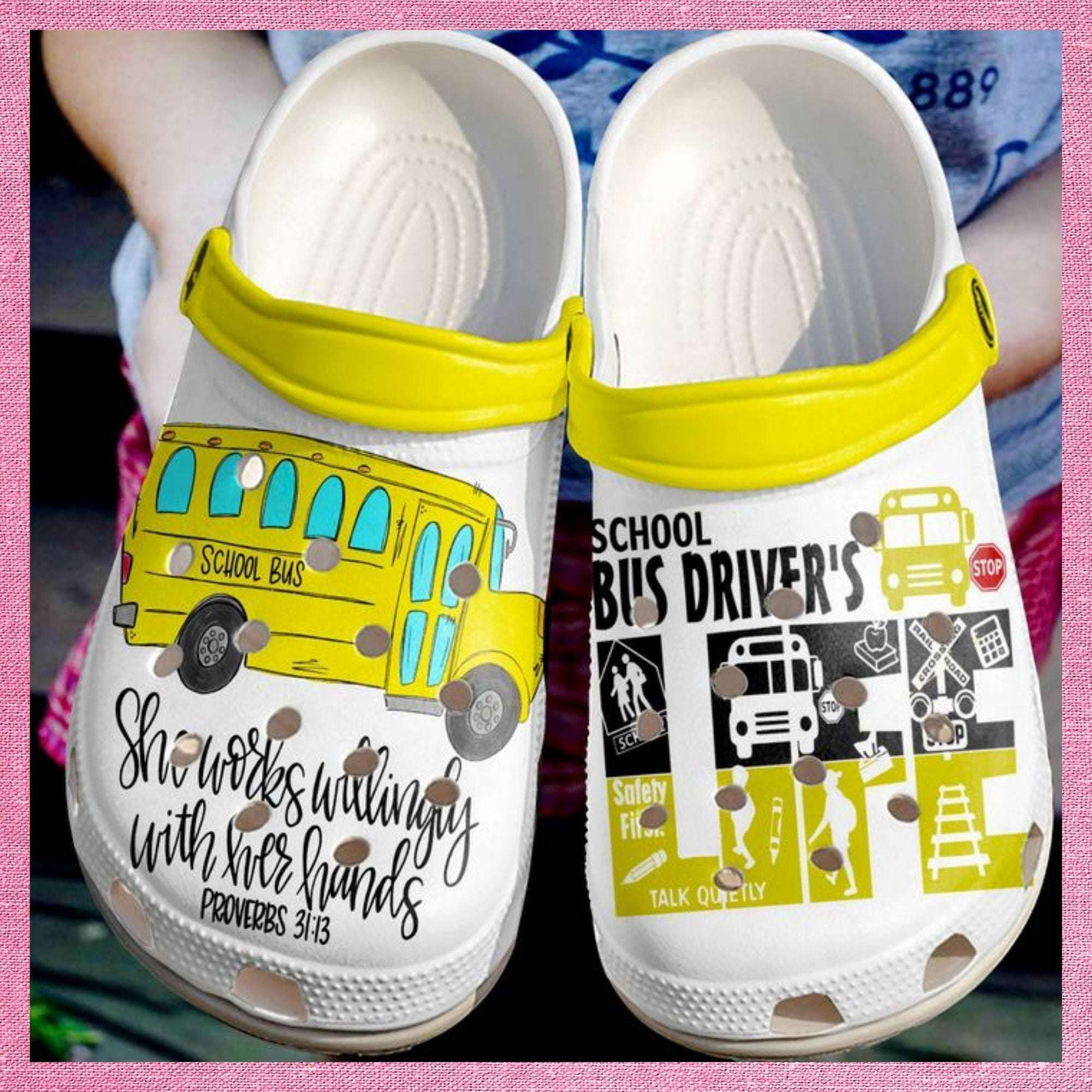 School Bus Driver’S Life Clogs Shoes