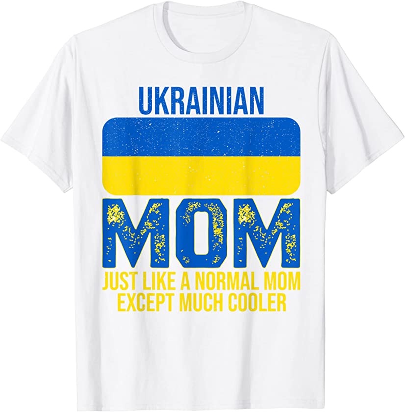 Vintage Ukrainian Mom Ukraine Flag For Mother’s Day T-Shirt