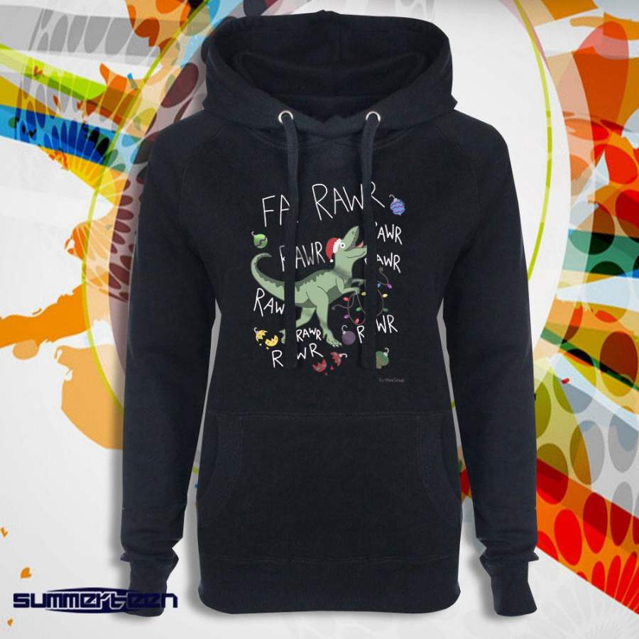 T Rex Christmas Happy T Rex Women’S Hoodie