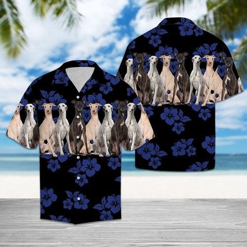 Aloha Shirt Awesome Greyhound  Hawaiian Shirt