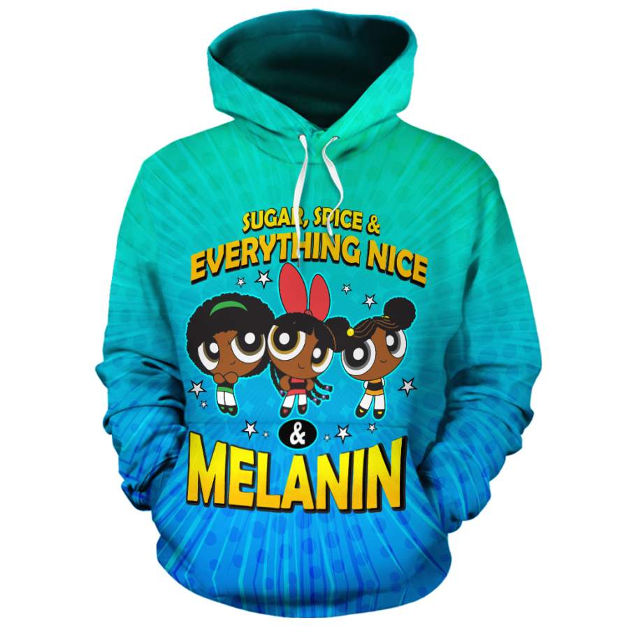 Powerpuff Black Girl All-over Hoodie