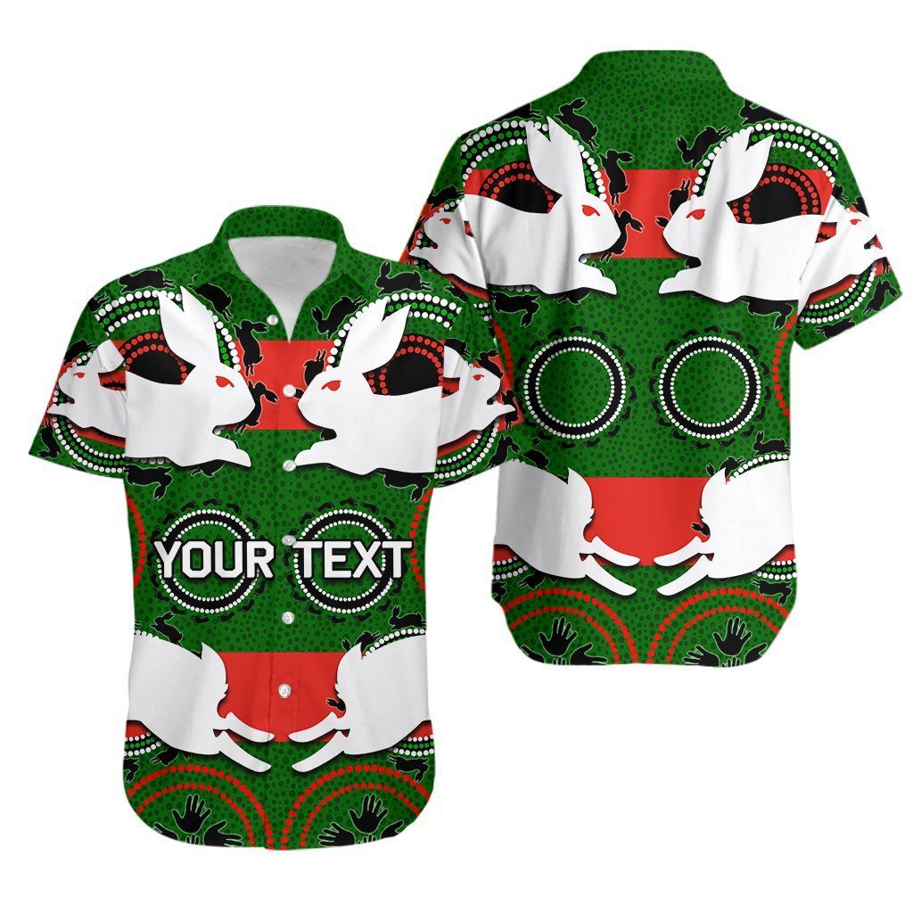 (Custom Personalised)Rabbitohs Hawaiian Shirt Aboriginal Special Th4