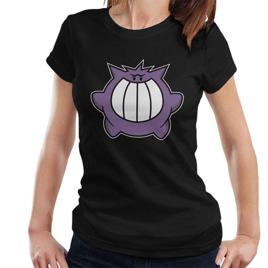 Pokeboo Pokemon Mario Ghost Gengar Women’s T-Shirt