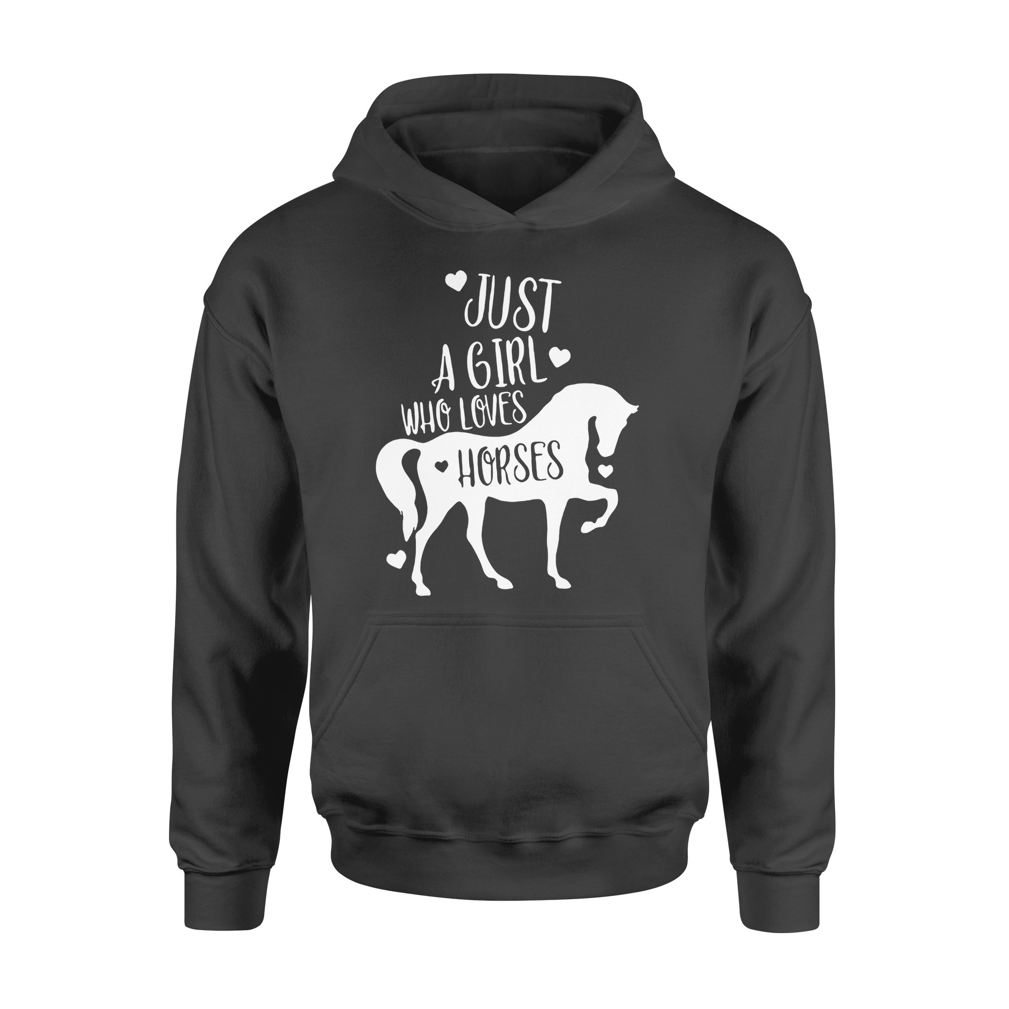 Just A Girl Who Loves Horses, Horse Girl, Farm Lover, Horse Riding, Horse Hoodie – Fsd1468D06
