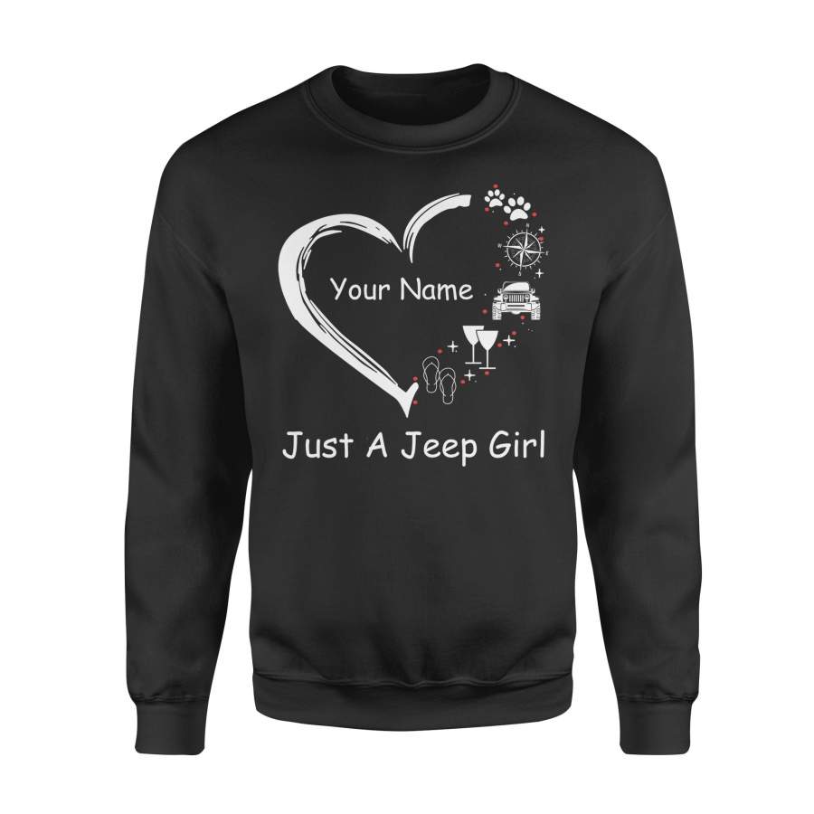 Just A Jeep Girl  Standard Fleece Sweatshirt Lt11