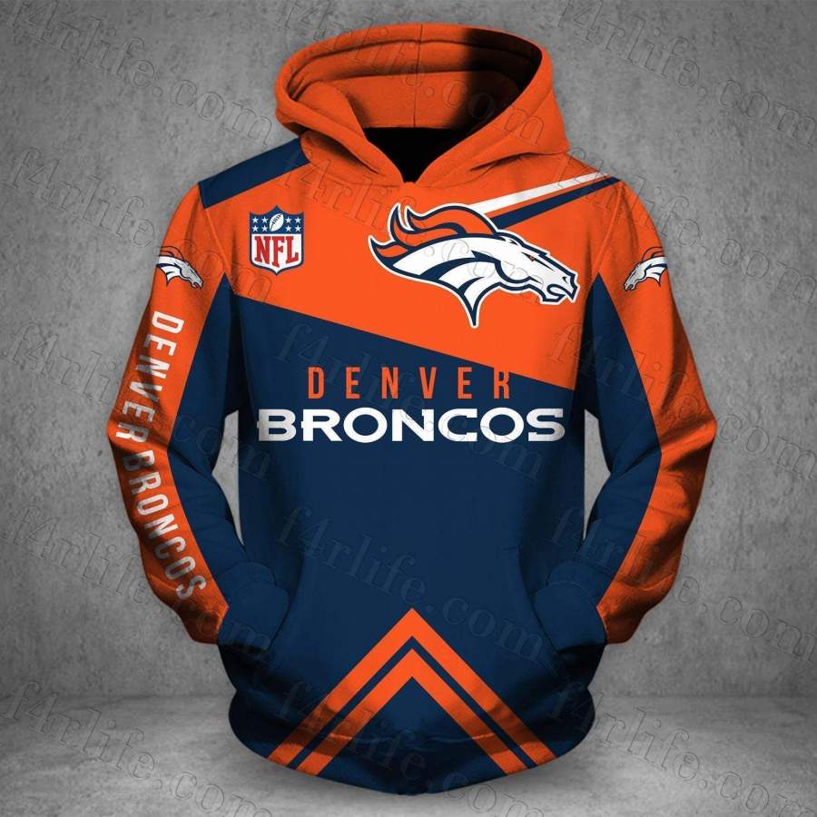 Denver Broncos Love Hoodie Unisex 3D All Over Print