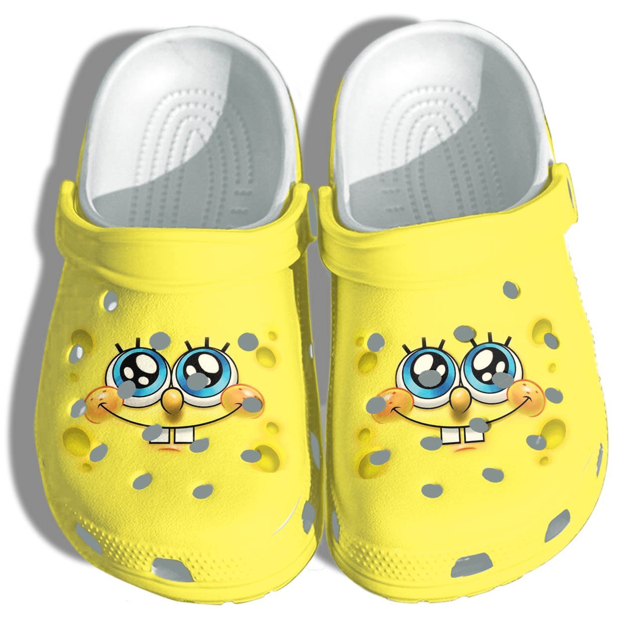 Sponge Cute Crocs Shoes – Sponge Funny Face Beach Crocs Gifts For Men ...