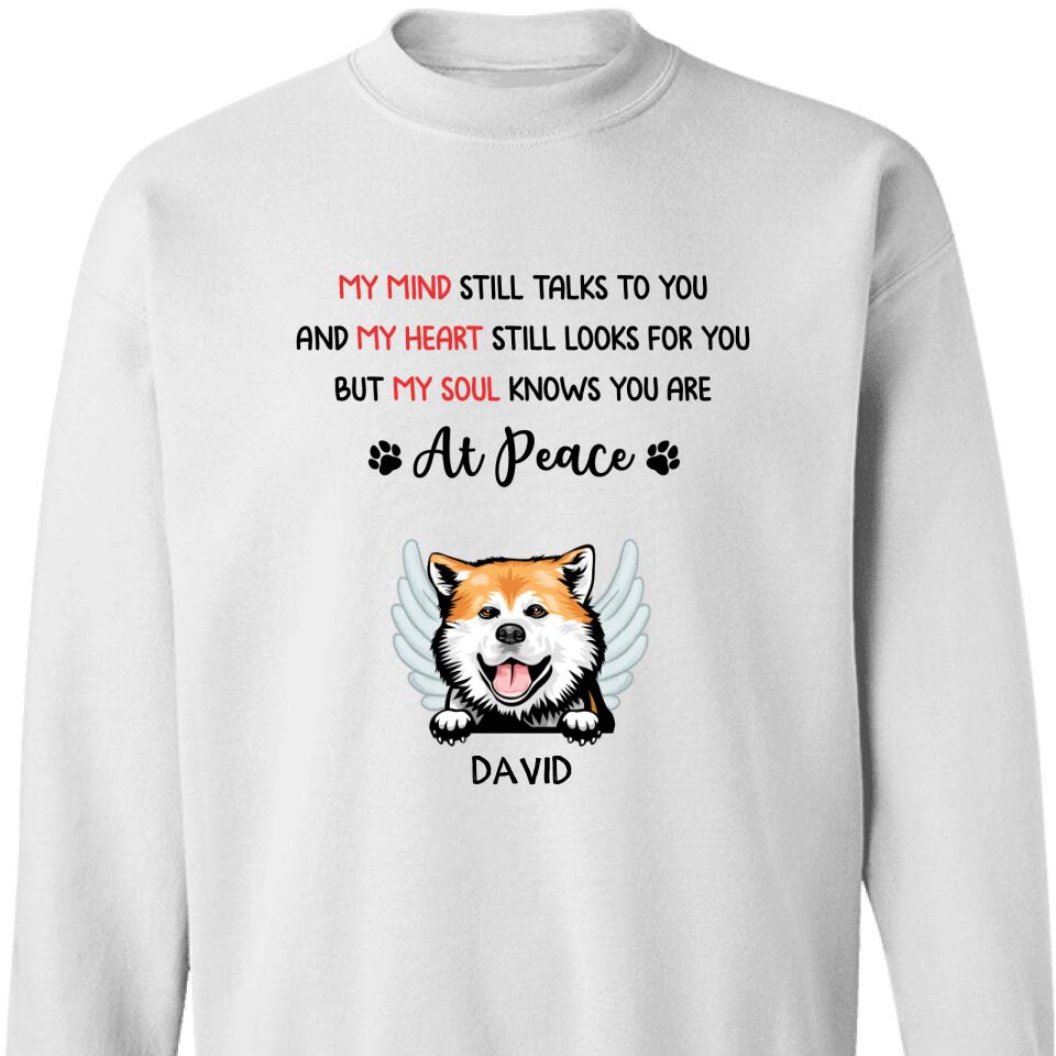 My Mind My Heart My Soul Dog Sweatshirt, Personalized Memorial Gift – Trending Personalized