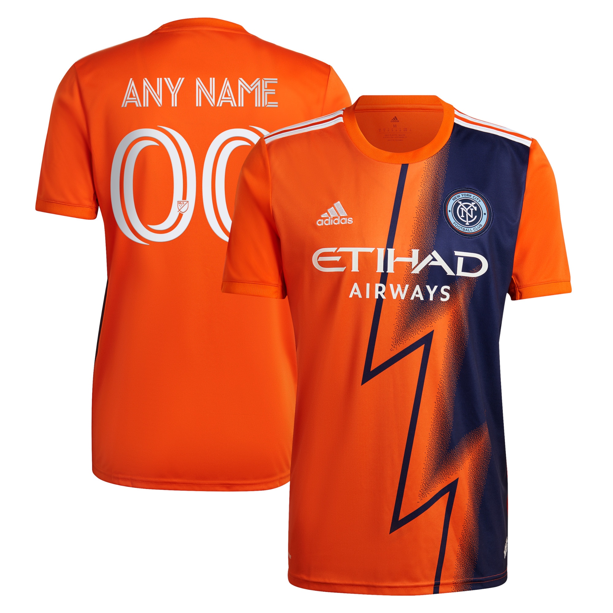 New York City FC 2022 The Volt Kit Replica Custom Jersey – Orange