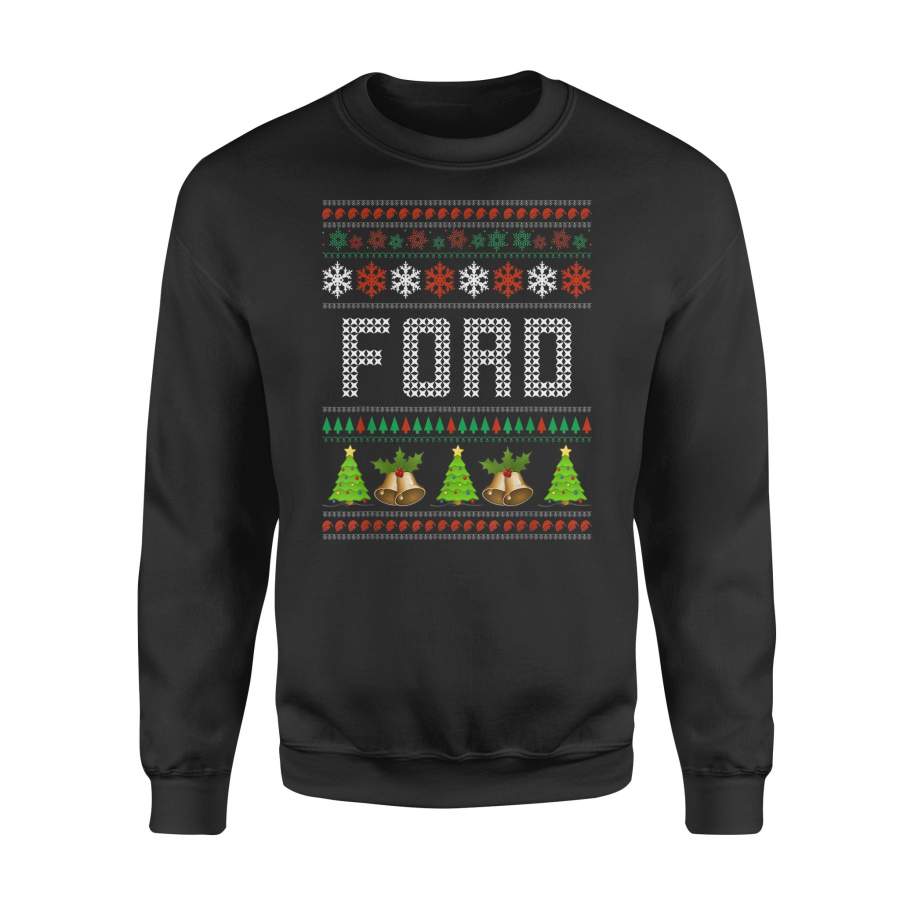 Ford Christmas Family Ugly Christmas T Shirt – Standard Fleece Sweatshirt