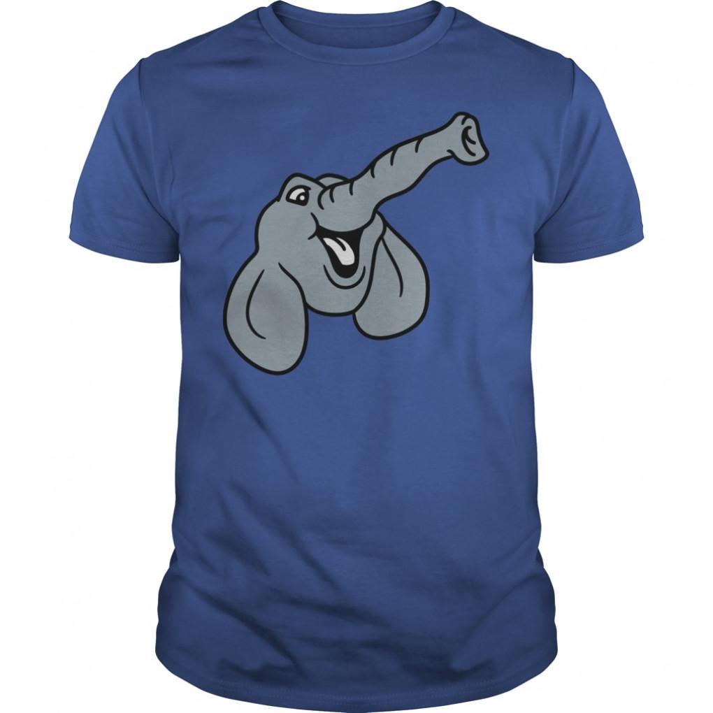 Face Head Happy Elephant Small Cute Cute Smoke Smo Tshirts Guys Tee 888155685