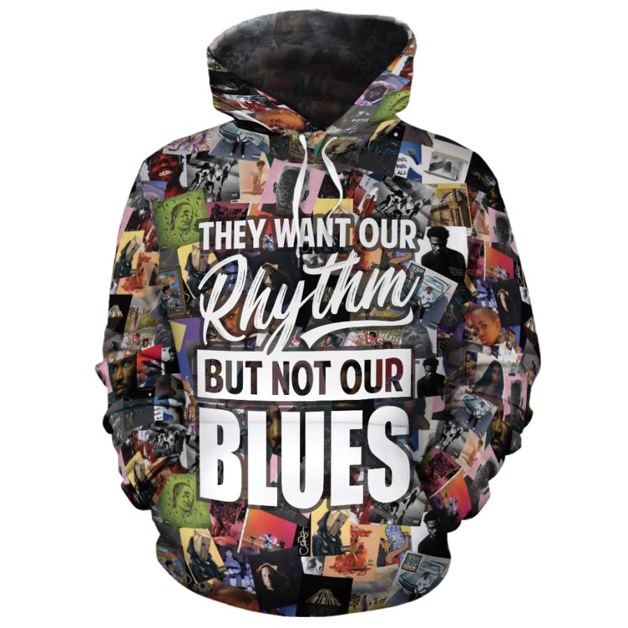 Rhythm No Blues Fleece All-Over Hoodie