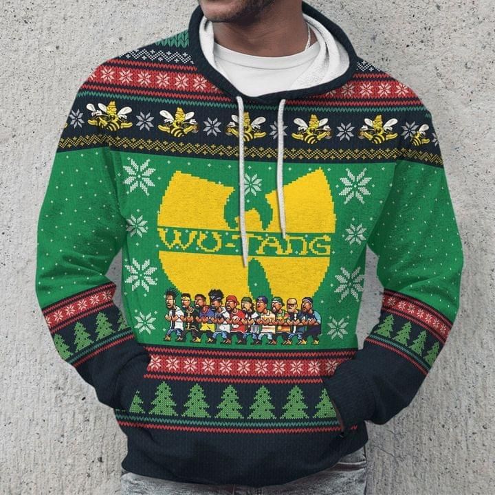 Wutang Clan Ugly Christmas Pattern 3D T Shirt Hoodie Sweater 3D Hoodie Sweater Tshirt