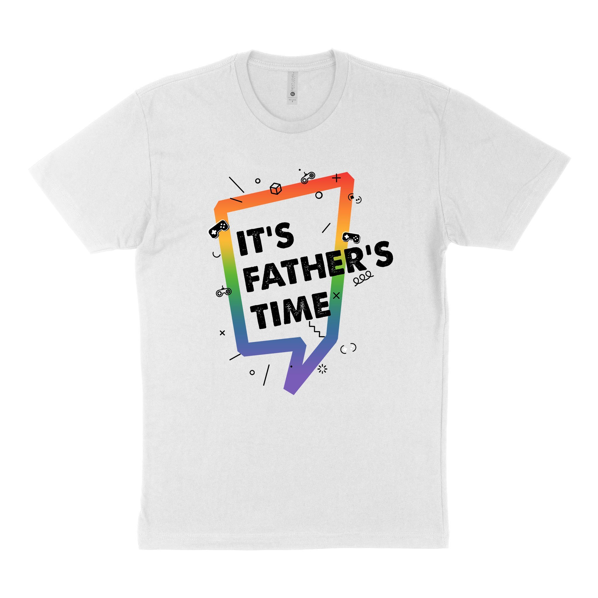 LGBT Unisex’s Graphic Tees, LGBT Fashion Designs, Graphic Unisex T-Shirt, Husband Wife Personalized Gifts, It’s Father’s Time Next Level 3600 Unisex T-Shirt