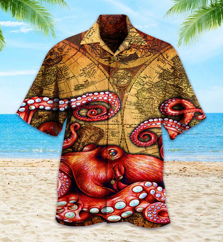 Octopus Red Hawaii Shirt Ha67273