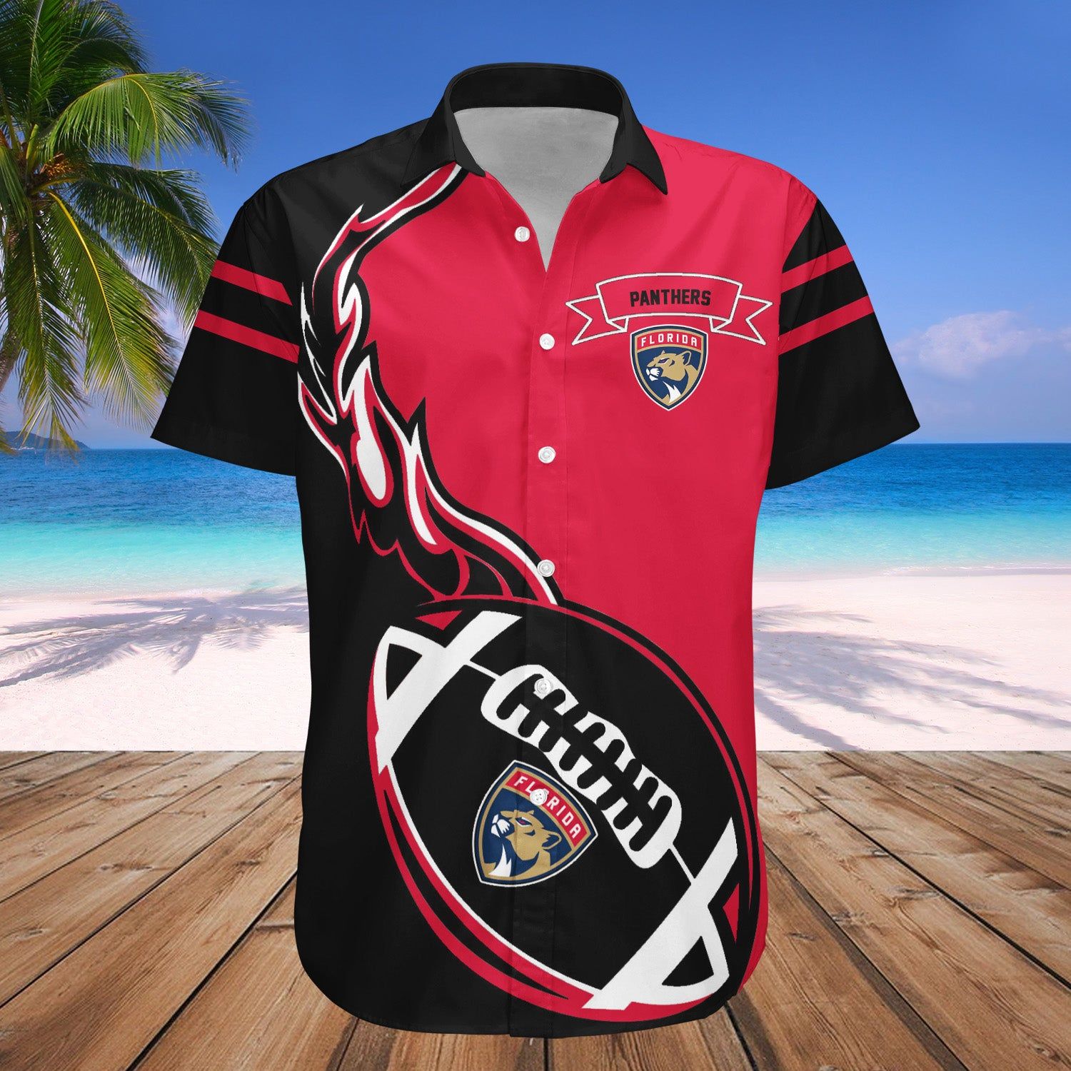 Florida Panthers Hawaii Shirt Flame Ball – Nhl