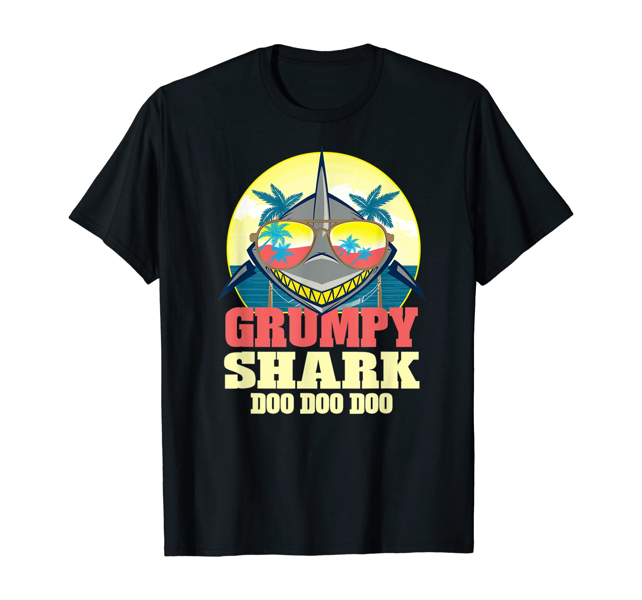 Grumpy Shark Men Tee. Doo Doo Doo