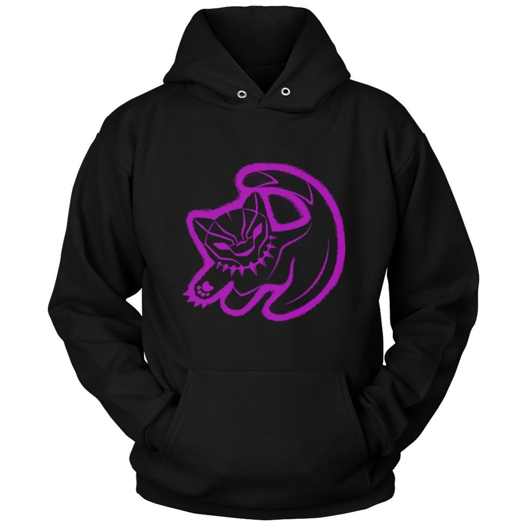 The Panther King Purple Aura Unisex Hoodie