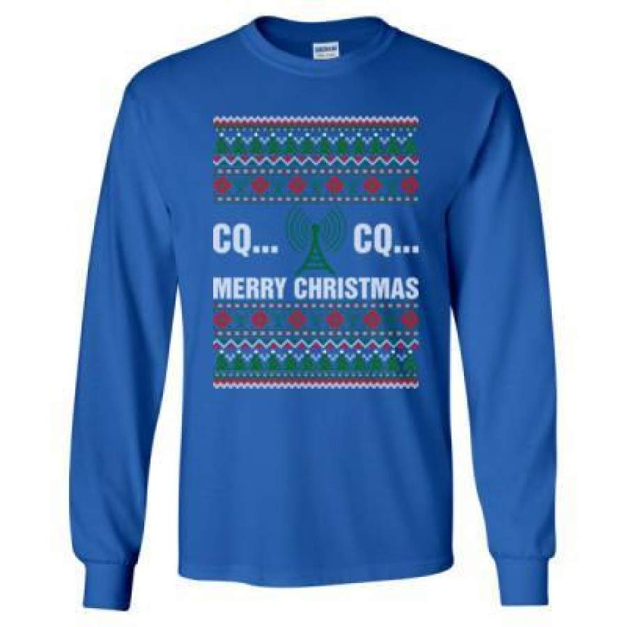 AGR Ham Radio Merry Christmas Ugly Sweater Xmas – Long Sleeve T-Shirt