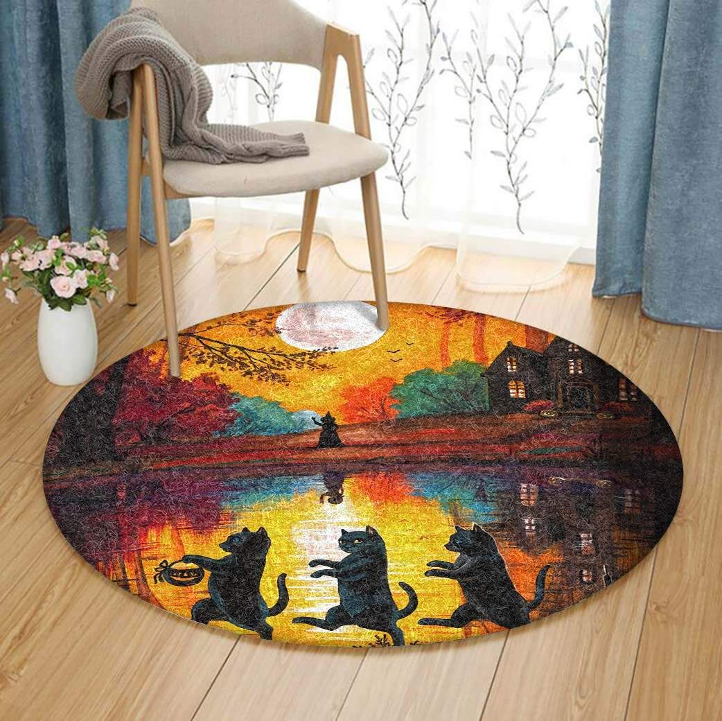 Halloween RCDD81F60871 Round Rug BEVR3107