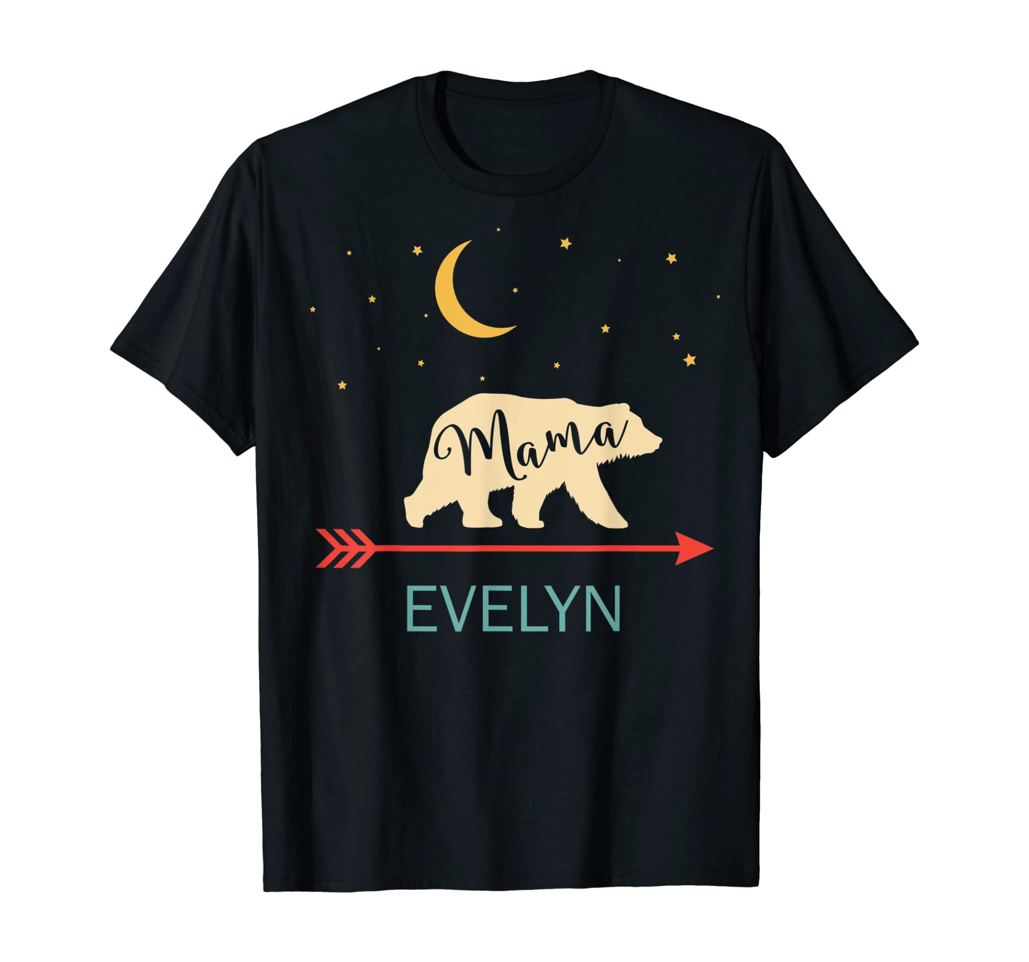 Evelyn Name Shirt Mama Bear Retro Mothers Day Gift