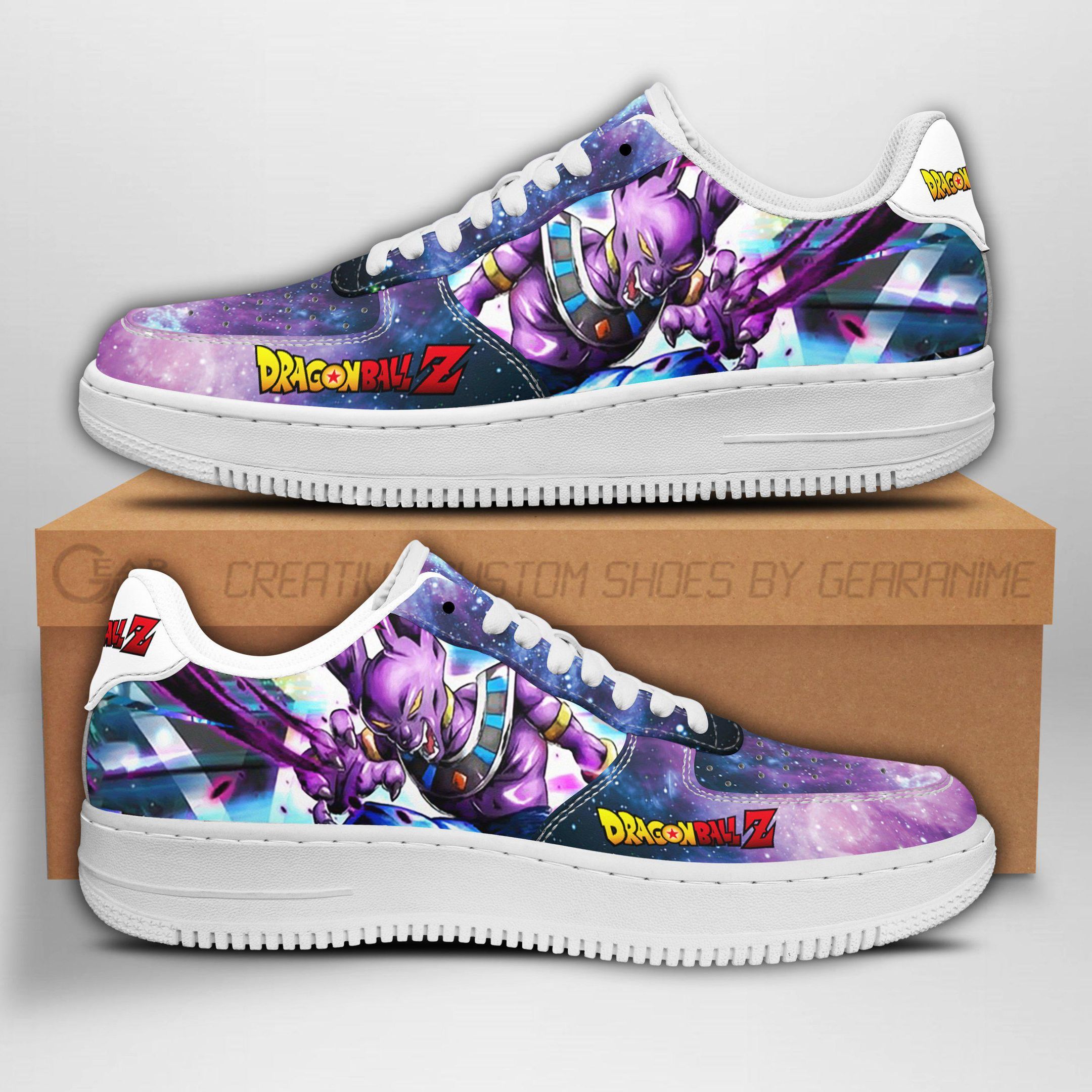 Beerus Dragon Ball Z Air Force Shoes Sneakers Custom Anime V39