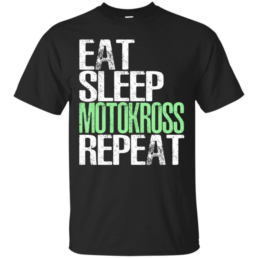 AGR Eat Sleep Motocross Repeat Tshirt Cool Bike Rider Gift