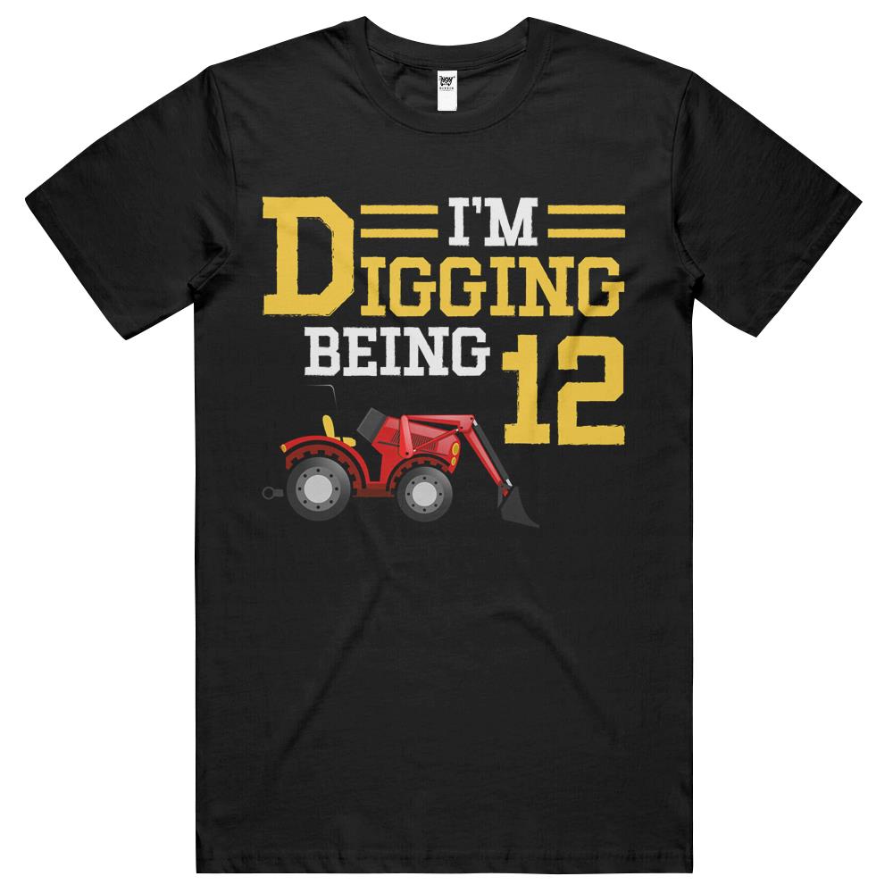 I’M Digging Being 12 12Th Digger Birthday Boy T Shirts