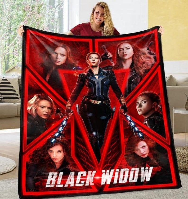 Black Widow Blanket, Super Woman Blanket, Romanoff Blanket, Carlett Johansson Blanket