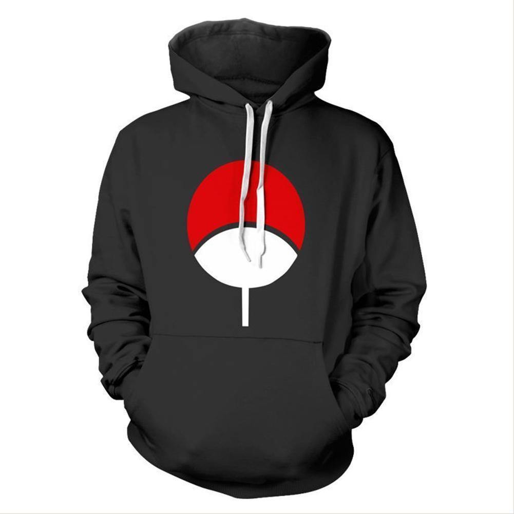 Adult Naruto Uchiha Hoodie Halloween Cosplay Costume Hooded Sweatshirts