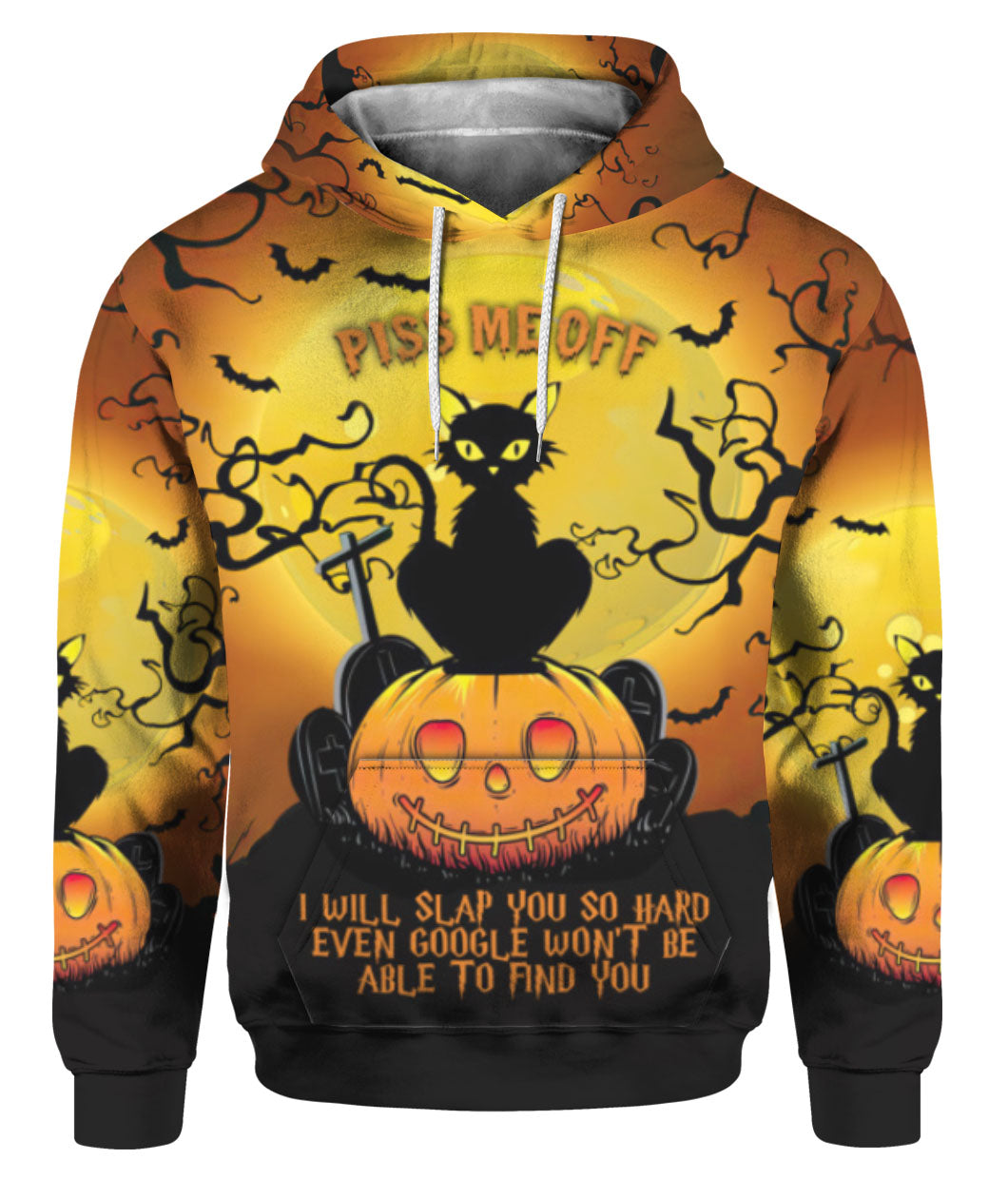 Oragontee Black Cat Piss Me Off Halloween 3D All Over Print | For Men & Women | Adult | Hp1149
