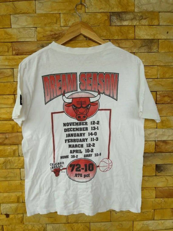 Vintage Chicago Bulls The Year Of The Bull Dream Season Sponser Starter Hirt Shirt