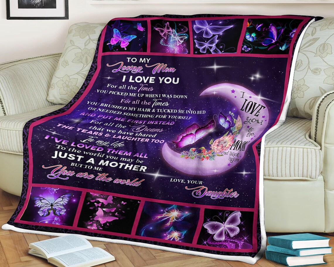 To My Mother For All The Tears That We Have Shared Fleece Blanket Gift For Family,Birthday,Parents,Mother,Mom Gift Home Decor Bedding Couch Sofa Soft And Comfy