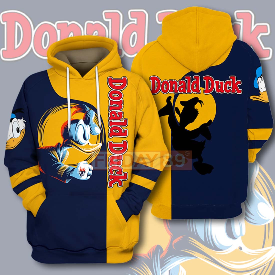 Unifinz Dn T-Shirt Donald Duck T-Shirt Awesome Dn Donald Hoodie Sweater 2022