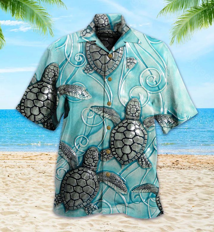 Turtle Ocean Green Hawaii Shirt Ha10198