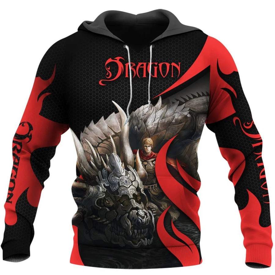 3D Tattoo and Dungeon Dragon Hoodie T Shirt For Men and Women NM050960