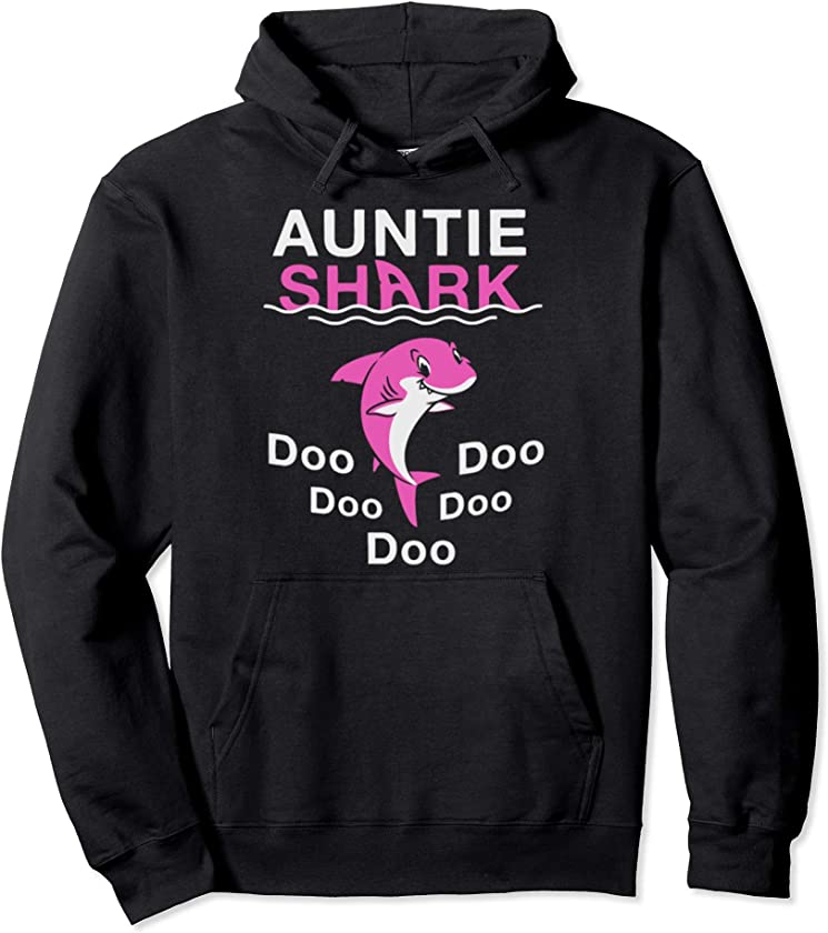 auntie shark doo doo hoodie