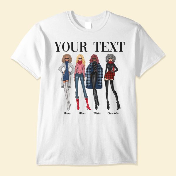 Sistas Fashion Girls β Personalized Shirt β Christmas Gift For Besties, Friends β Fashion Girls