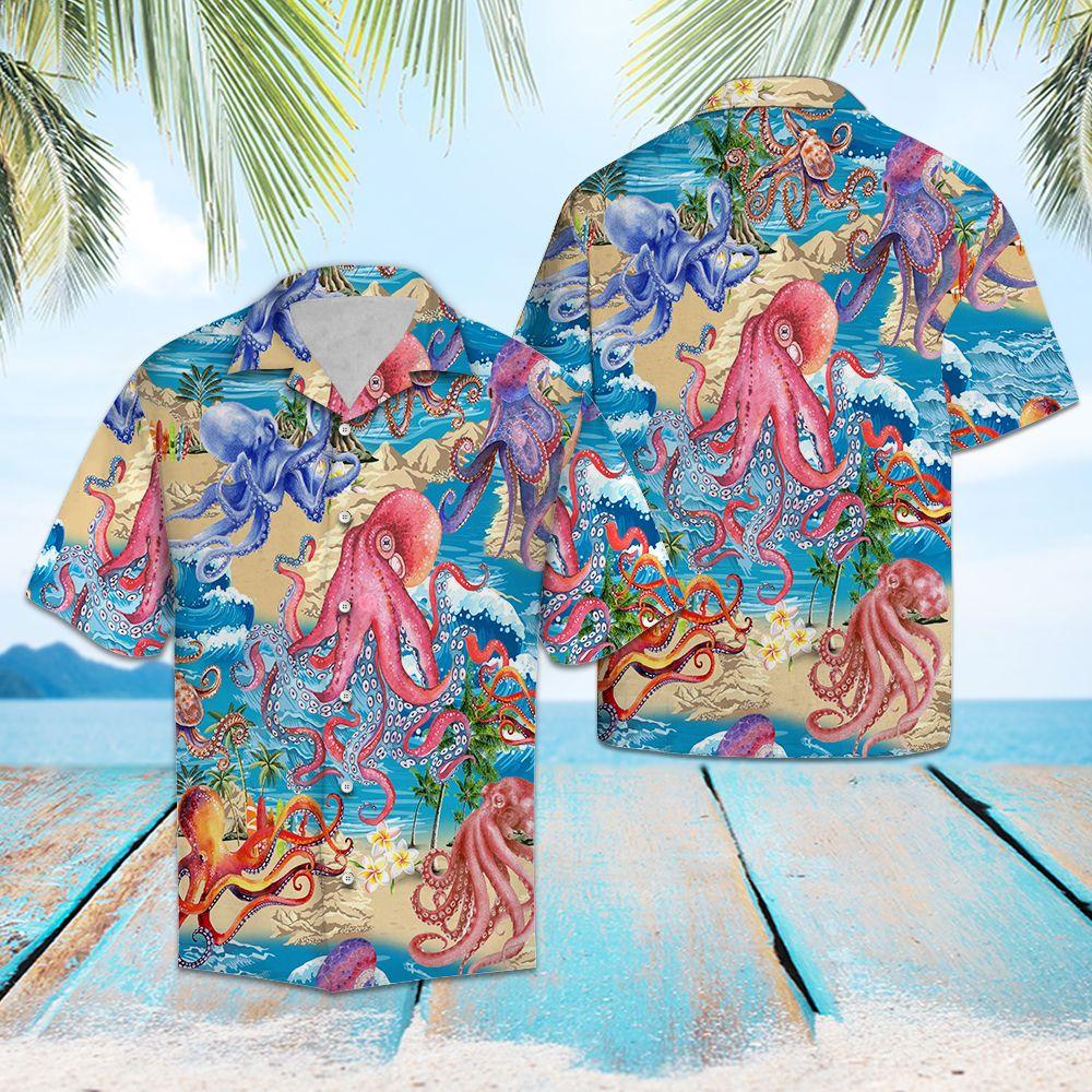 Octopus Summer Vacation Hawaii Shirt For Men Women Adult Ha75693