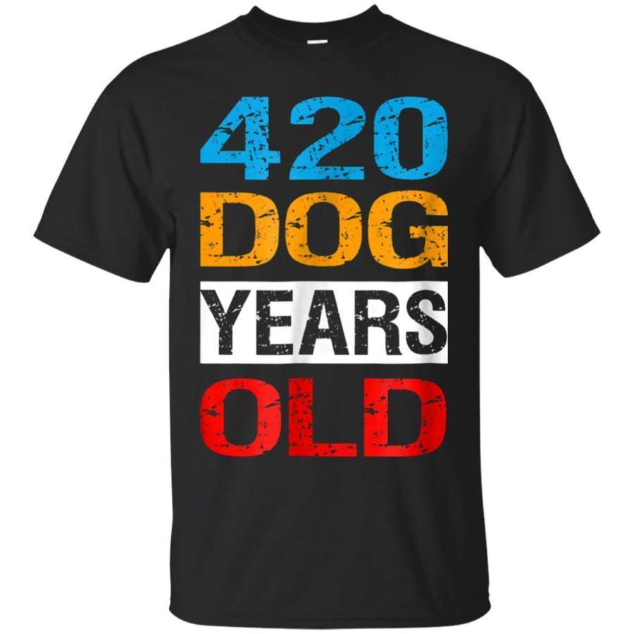 AGR 420 Dog Years Old Shirt Turning 60 Gag Gift Dog Lover Jaq T-shirt